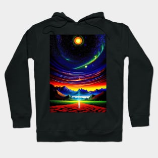 Road Leading to Mountainscape Valley Hoodie